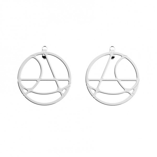 Créoles argent GEORGETTES Valse 30 mm