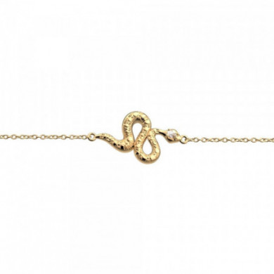 Bracelet or LES GEORGETTES Serpent précieux