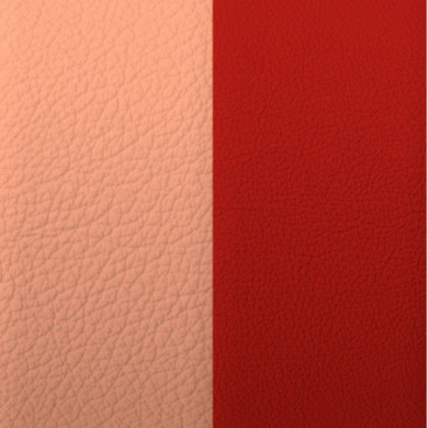 Cuir GEORGETTES pour Pendentif, Bracelet jonc ou Bracelet chaîne Barbe à papa et Rouge acidulé