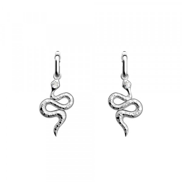 Boucles d’oreilles argent LES GEORGETTES Serpent 16mm précieux