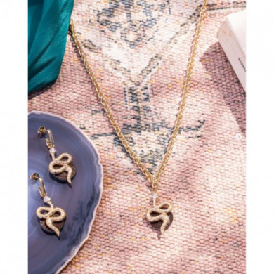 Boucles d’oreilles argent LES GEORGETTES Serpent 16mm précieux