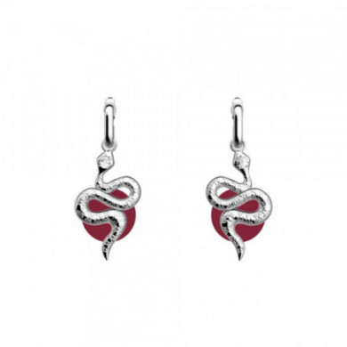 Boucles d’oreilles argent LES GEORGETTES Serpent 16mm précieux