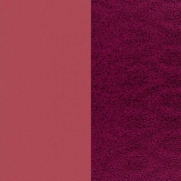 Cuir GEORGETTES boucles d'oreilles Amaryllis rose et Fushia Exotique