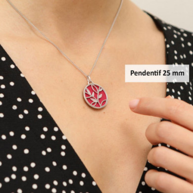 Collier argent GEORGETTES Arbre de vie précieuse 25mm