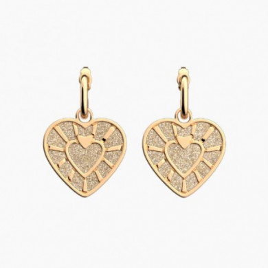 Boucles d’Oreilles Femme Or GEORGETTES Coeur 23mm