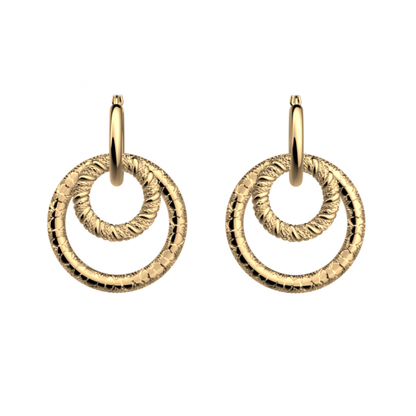 Boucles d’Oreilles Femme Or GEORGETTES Icone Torsade