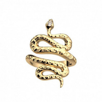 Bague or LES GEORGETTES Serpent précieux
