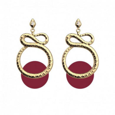 Boucles d’oreilles or LES GEORGETTES Serpent 25mm précieuses