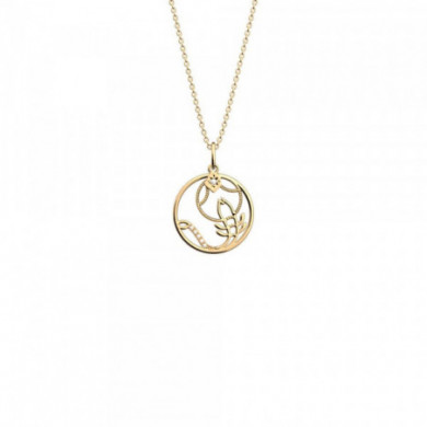 Collier or GEORGETTES Zodiaque Scorpion précieuse mm