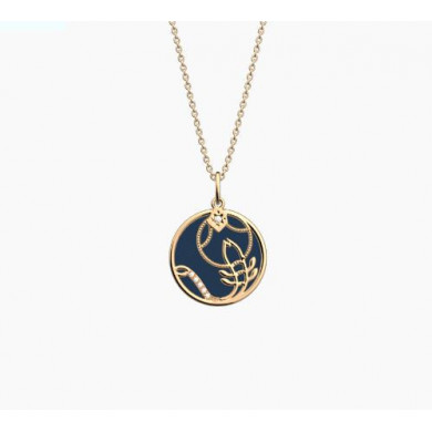 Collier or GEORGETTES Zodiaque Scorpion précieuse mm