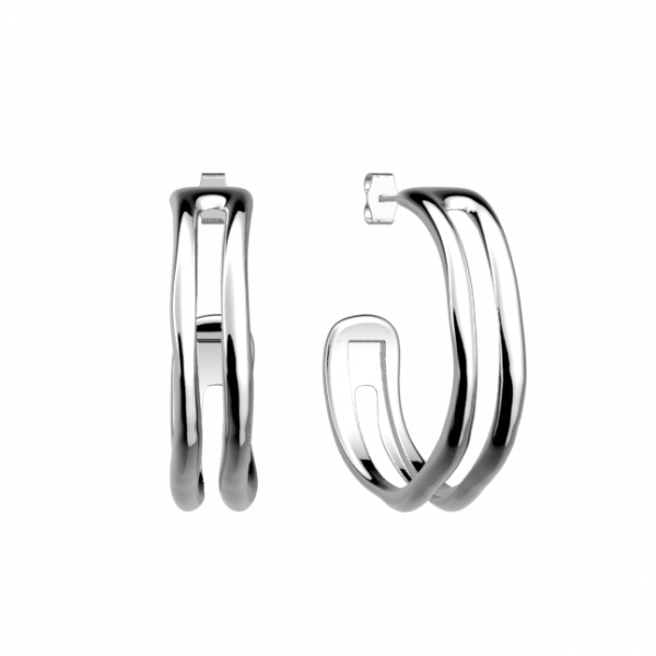 Boucles d’Oreilles Femme Argent GEORGETTES Pure organique 6mm