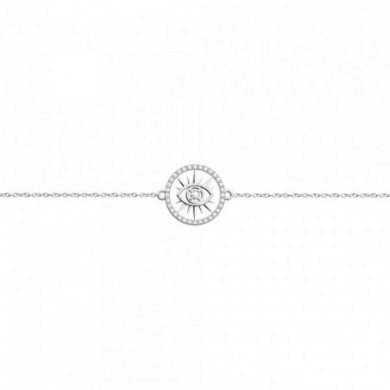 Bracelet argent LES GEORGETTES précieuse Oeil 16mm