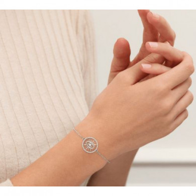 Bracelet argent LES GEORGETTES précieuse Oeil 16mm