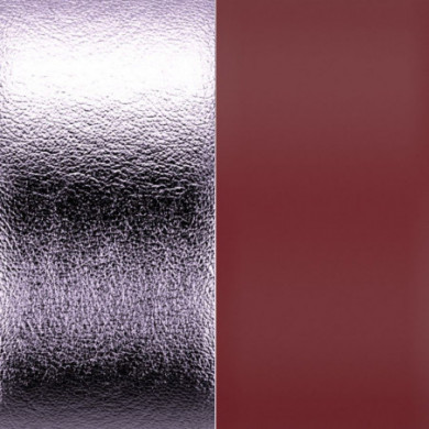 Cuir GEORGETTES boucles d'oreilles Lavande métallisée et Violette Sauvage