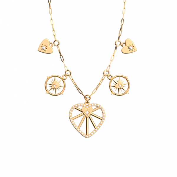 Collier Femme Or GEORGETTES Celeste 17mm