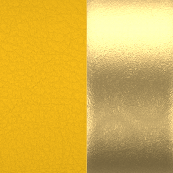 Cuir GEORGETTES boucles d'oreilles Solaire et Doré