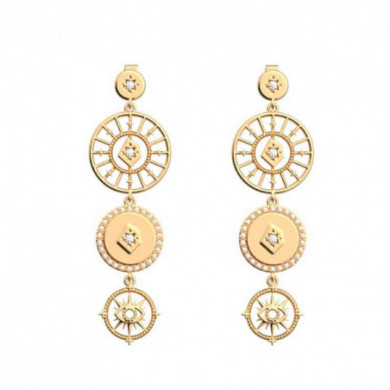 Boucles d’oreilles femme or GEORGETTES Astrale pendantes précieuses
