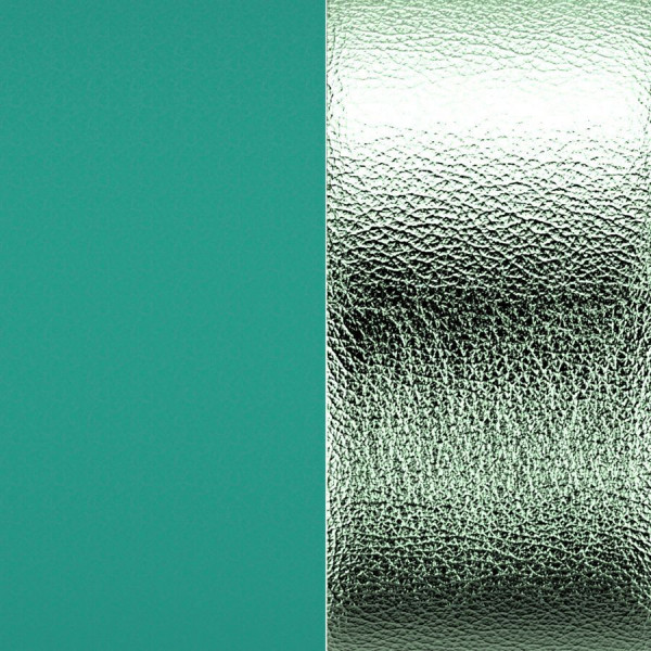 Cuir GEORGETTES bracelets manchettes Aquatic et Aquamarine métal