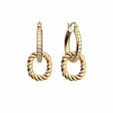 Boucles d’Oreilles Femme Or GEORGETTES Icone Precieuse
