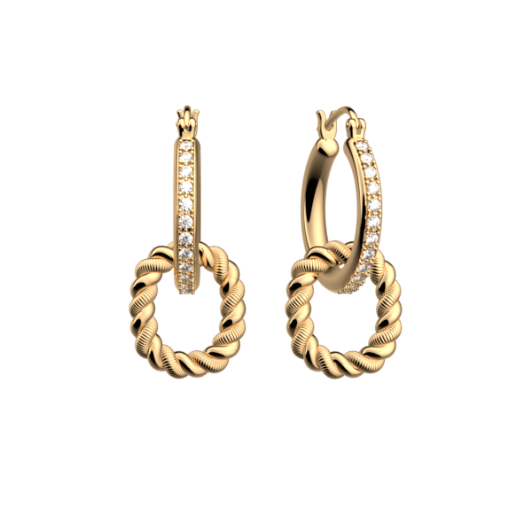 Boucles d’Oreilles Femme Or GEORGETTES Icone Precieuse