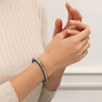 Bracelet Femme Or GEORGETTES Graphique bleu