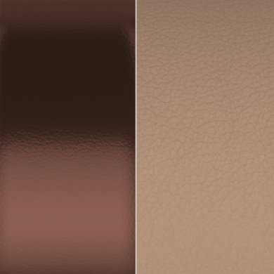 Cuir GEORGETTES bracelets manchettes Marron Glacé et Mocha