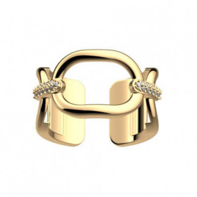 Bague or GEORGETTES Chaîne précieuse 12mm