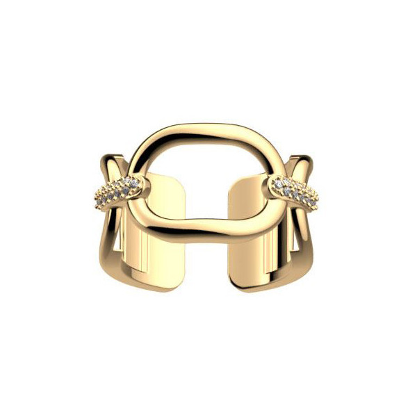 Bague or GEORGETTES Chaîne précieuse 12mm