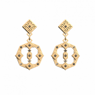 Boucles d’Oreilles Femme Or GEORGETTES Tamara 16mm