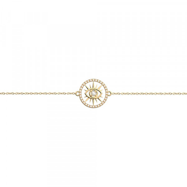 Bracelet or LES GEORGETTES Oeil précieux 16 mm