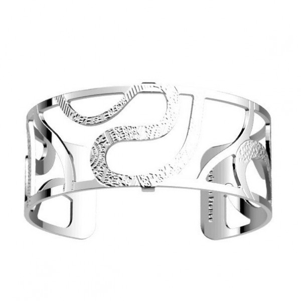 Bracelet argent LES GEORGETTES Reptile 25mm