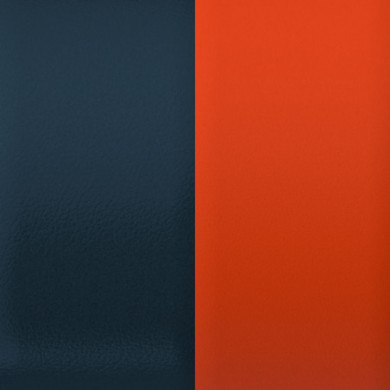 Cuir GEORGETTES bague Bleu Nocturne et Mocha