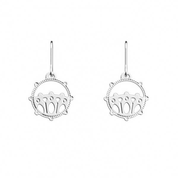 Boucles d’oreilles argent GEORGETTES dormeuses Orient 16mm