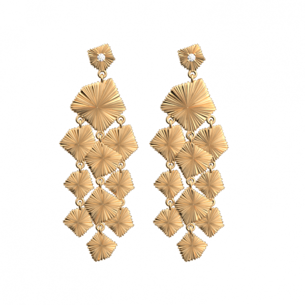 Boucles d’Oreilles Femme Or GEORGETTES Pampille