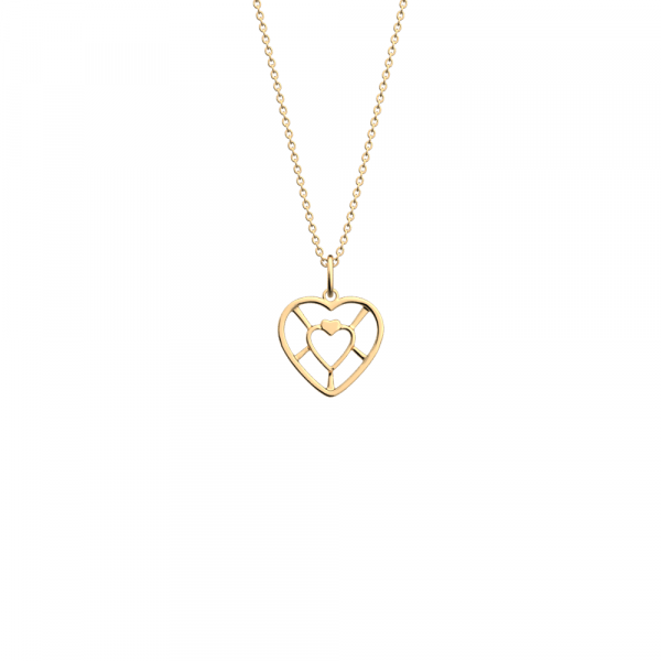 Collier Femme Or GEORGETTES Coeur 17mm