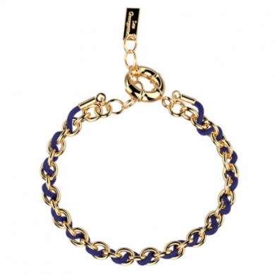 Bracelet Femme Or  GEORGETTES Fregate Bleu Marine