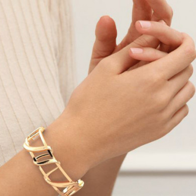 Bracelet Femme Or  GEORGETTES Drape 14mm