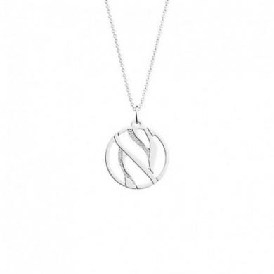 Collier Femme Argent  GEORGETTES Tigre 25mm