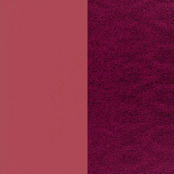 Cuir GEORGETTES bracelets manchettes Amaryllis rose et Fushia exotique