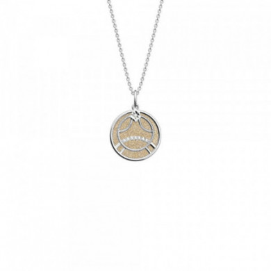 Collier argent GEORGETTES Zodiaque Cancer 20 mm