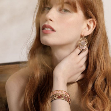 Boucles d’oreilles GEORGETTES Pure martelée argentée 25mm