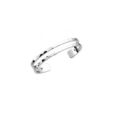 Bracelet argent GEORGETTES Pure martelée 8mm