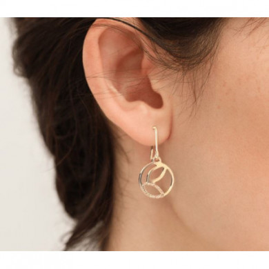 Boucles d’Oreilles Femme Or GEORGETTES Jungle 16mm