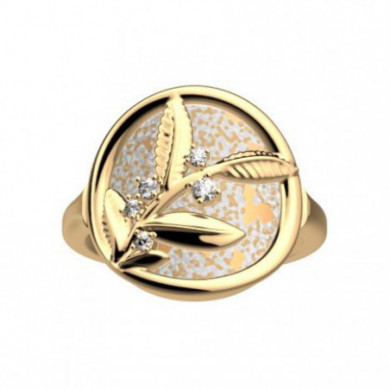 Bague GEORGETTES argent Oliveraie 16mm