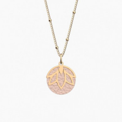 Collier Femme Or GEORGETTES Lotus 20mm