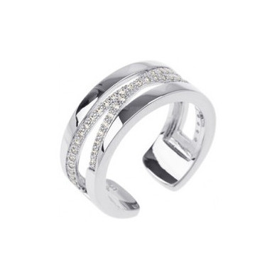 Bague GEORGETTES argent Liens 8 mm