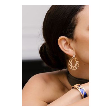 Boucles d’oreilles or pendantes GEORGETTES précieuses Sultane