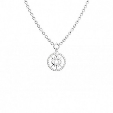 Collier argent GEORGETTES Oeil 20mm