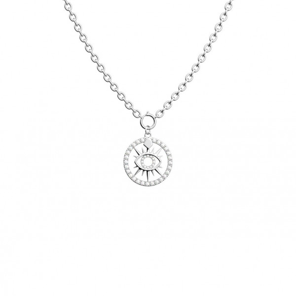 Collier argent GEORGETTES Oeil 20mm