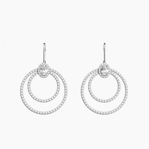 Boucles d’Oreilles Femme Argent  GEORGETTES Nuit  20mm